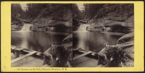 Boatman at the pool, Franconia Mountains, N. H.