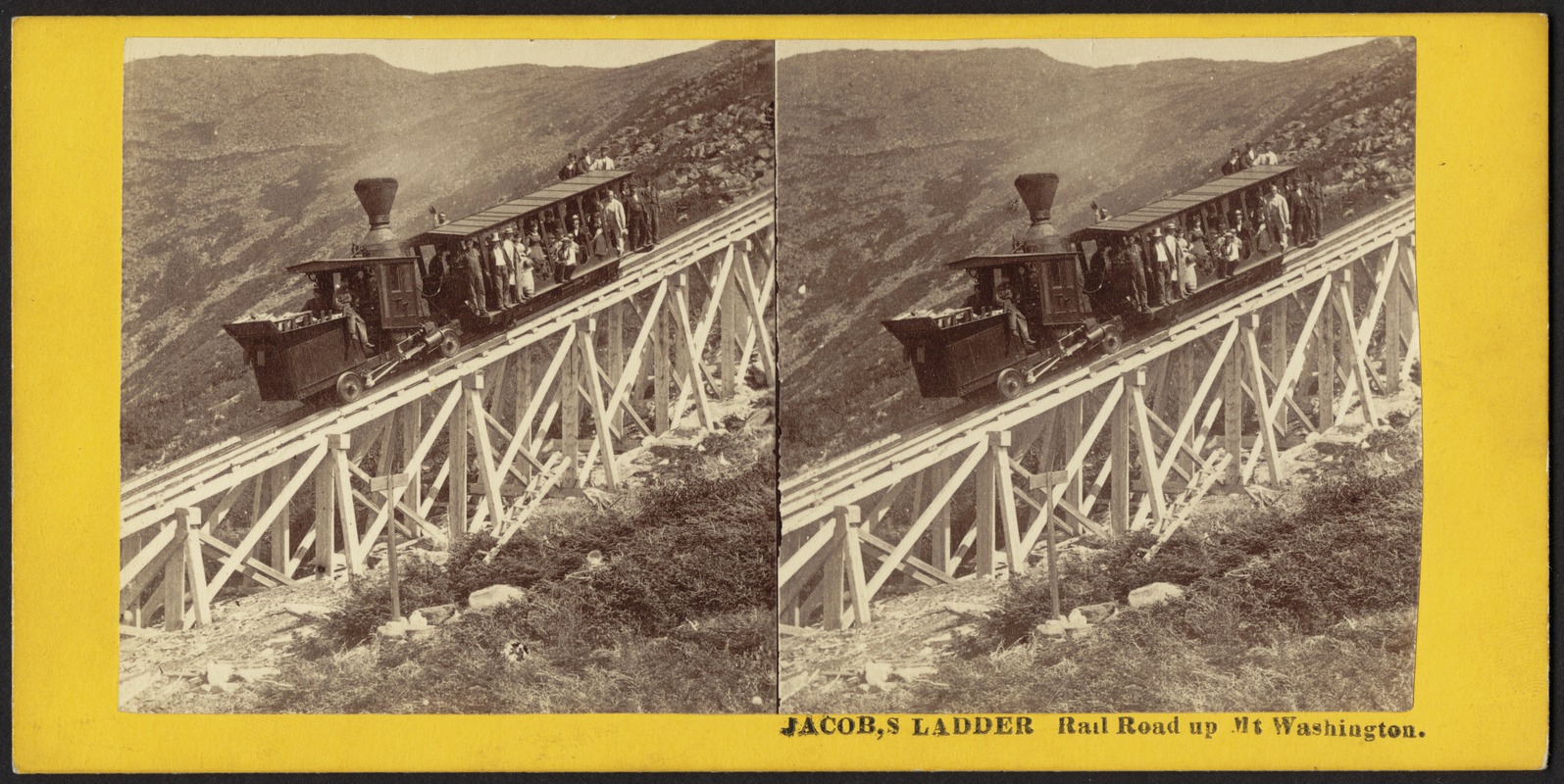 Jacob,s ladder. Rail road up Mt. Washington
