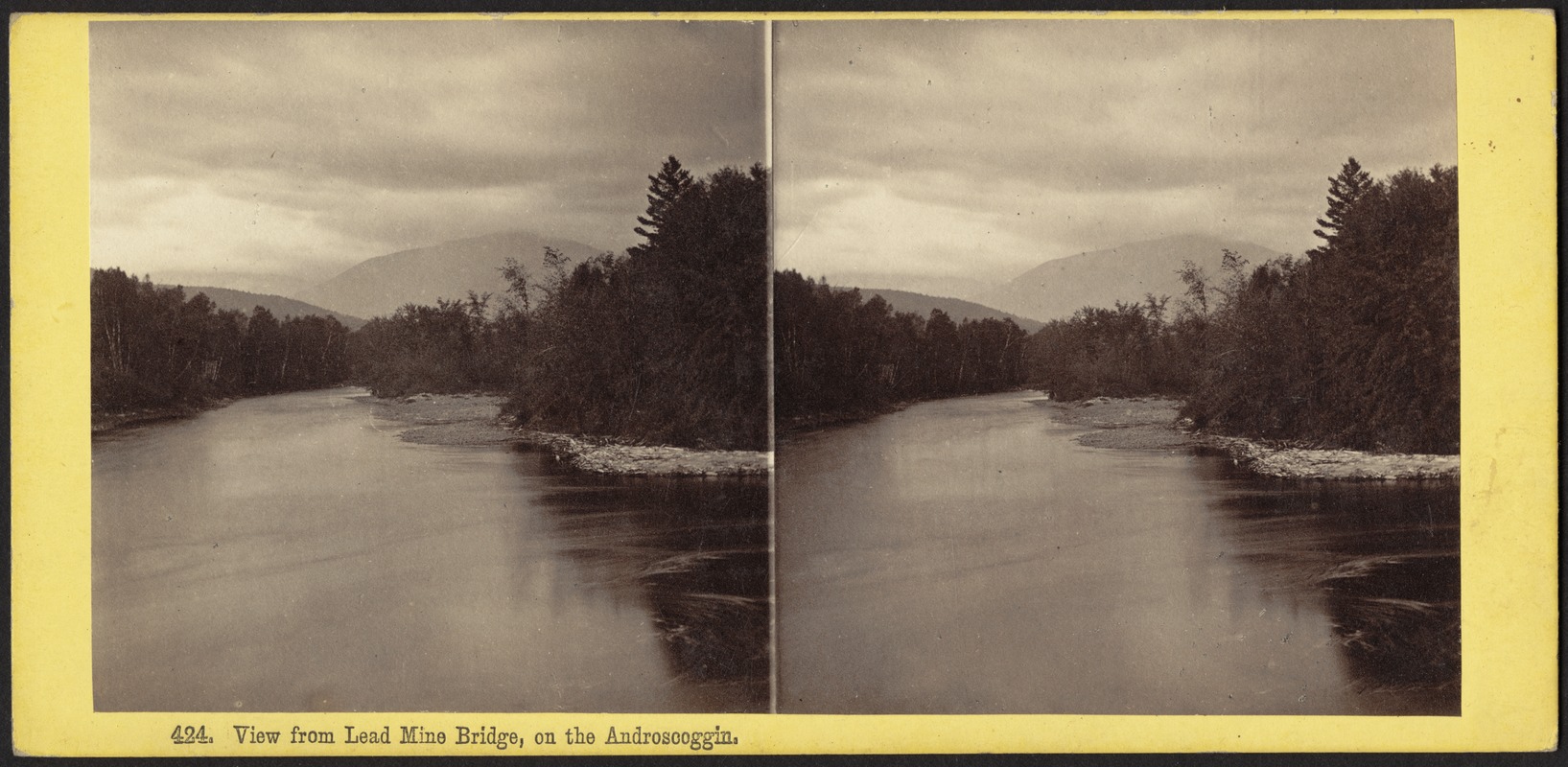 View from lead mine bridge, on the Androscoggin