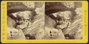 Interior of the devil's den, Hart's Ledge, North Conway, N. H.