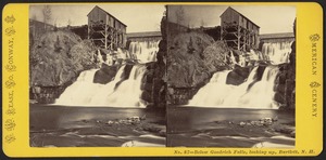 Below Goodrich Falls, looking up, Bartlett, N. H.