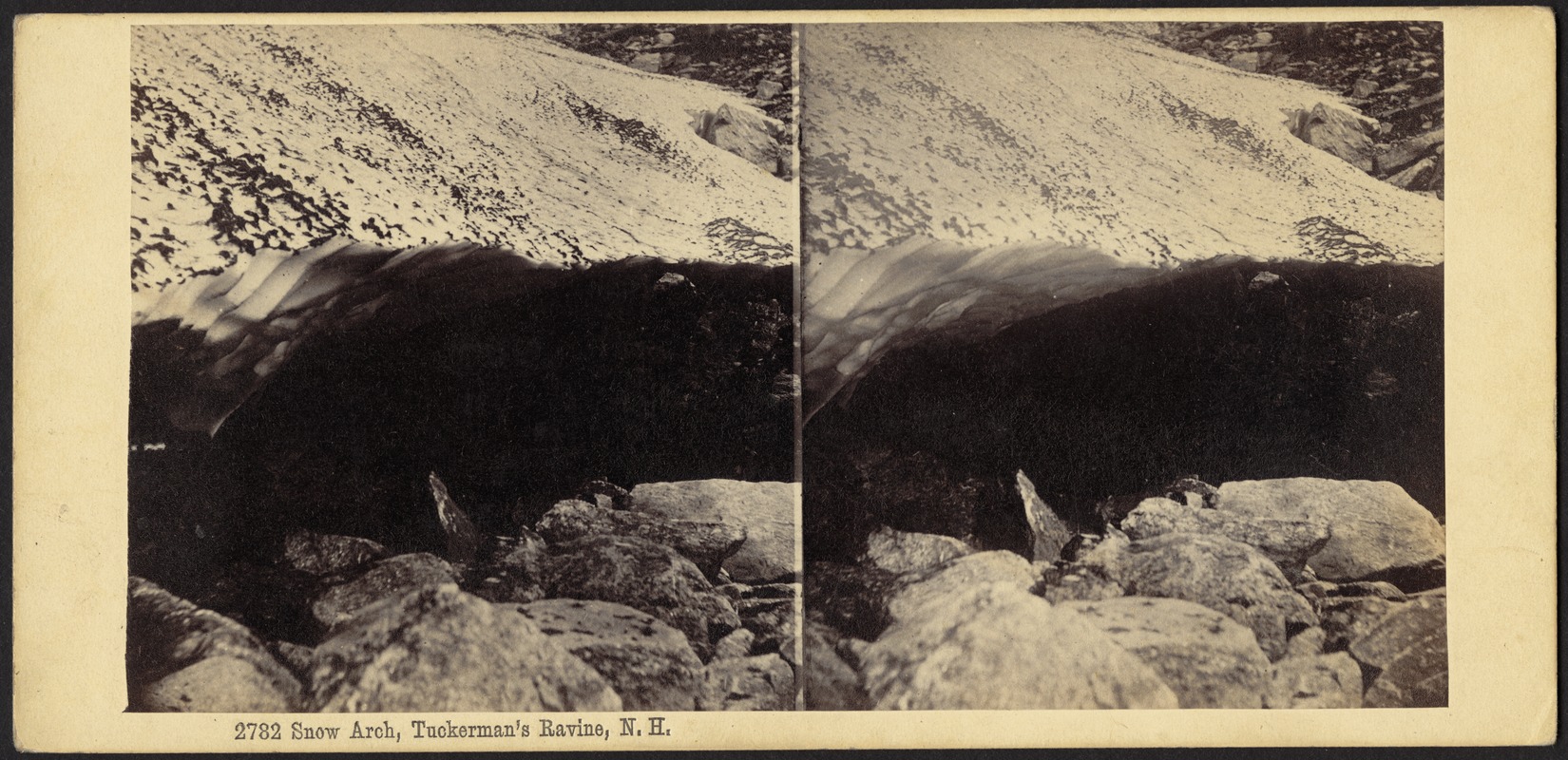 Snow arch, Tuckerman's Ravine, N. H.