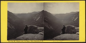 View from Mt. Willard, down the notch - White Mountains, N. H.