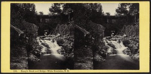 Nancy's Brook and bridge - White Mountains, N. H.