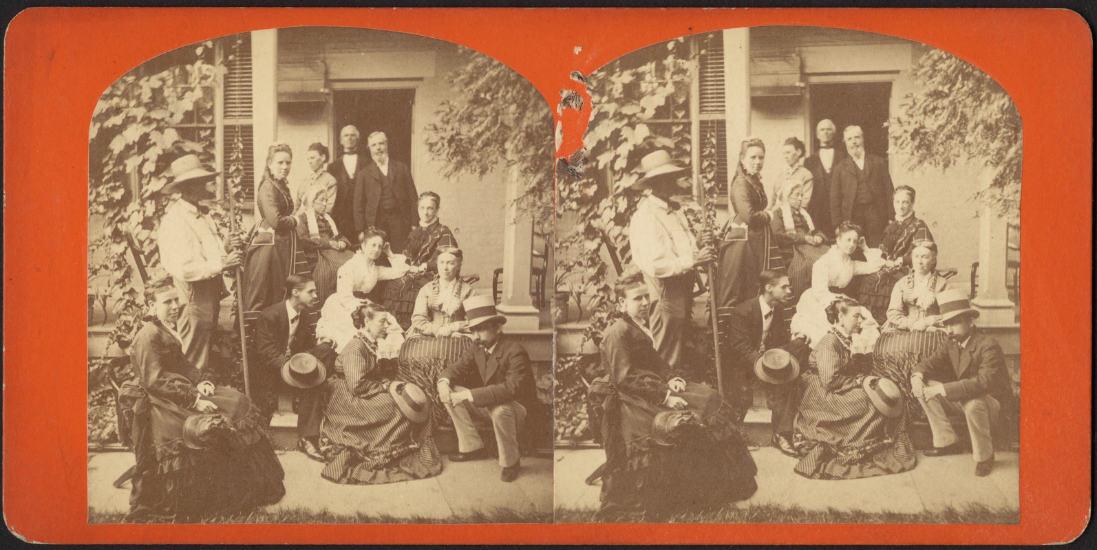 Group portrait on the front porch