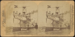 The German warship "Kaiserin Augusta" Columbus Naval Review, New York Harbor, U.S.A. (rear view)
