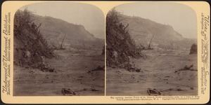 The smoking, desolate tomb of St. Pierre's 30,000 inhabitants - slain by a blast of Mont Pelée's poisonous breath - Martinique, W.I.