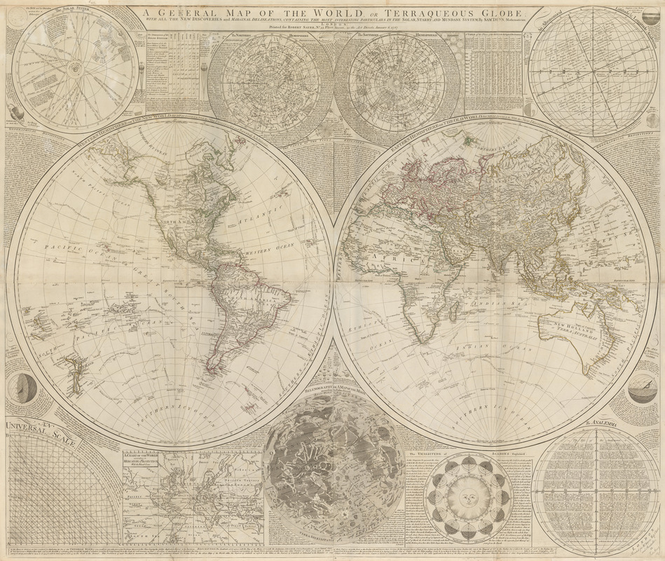 A new map of the terraqueous globe according to the ancient