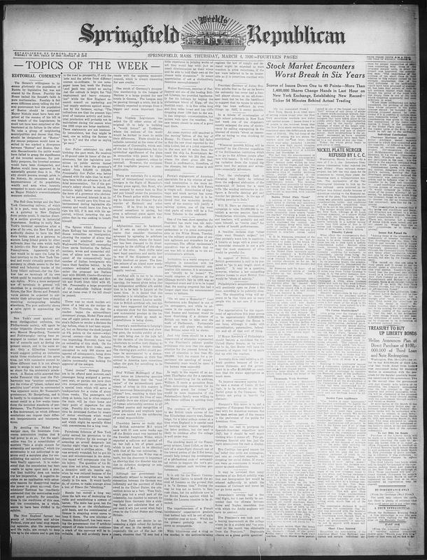 Springfield Paper Copy Springfield Weekly Republican - Digital Commonwealth