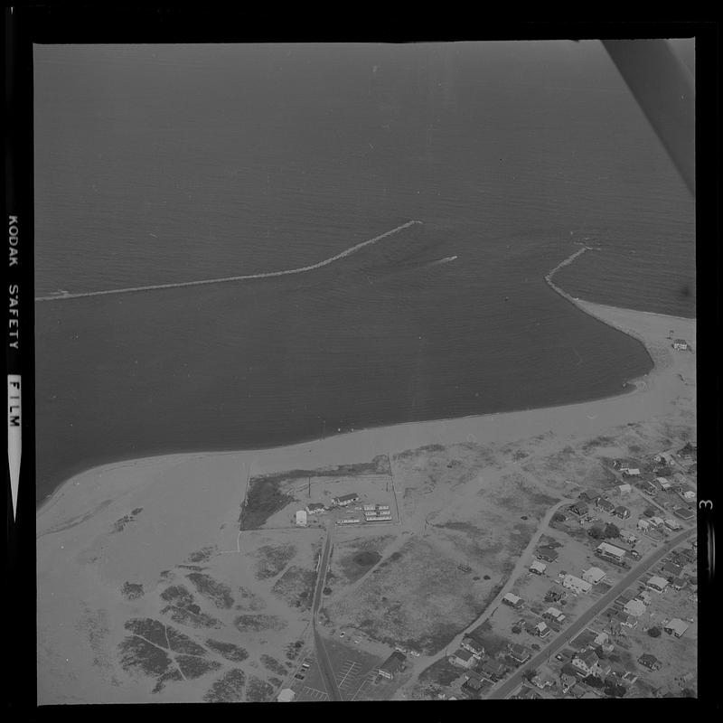 Aerial of Plum Island Point and Ring’s Island river mouth erosion