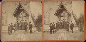 Group in front of Methodist Church