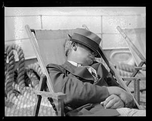 A man sleeping
