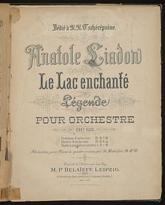 Enchanted Lake, The (Legend), Op. 62