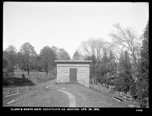 Sudbury Department, Cochituate Aqueduct, Clark's Waste Weir, Newton, Mass., Apr. 28, 1910