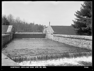 Sudbury Department, Ashland Dam, Wasteway, Ashland, Mass., Apr. 28, 1910