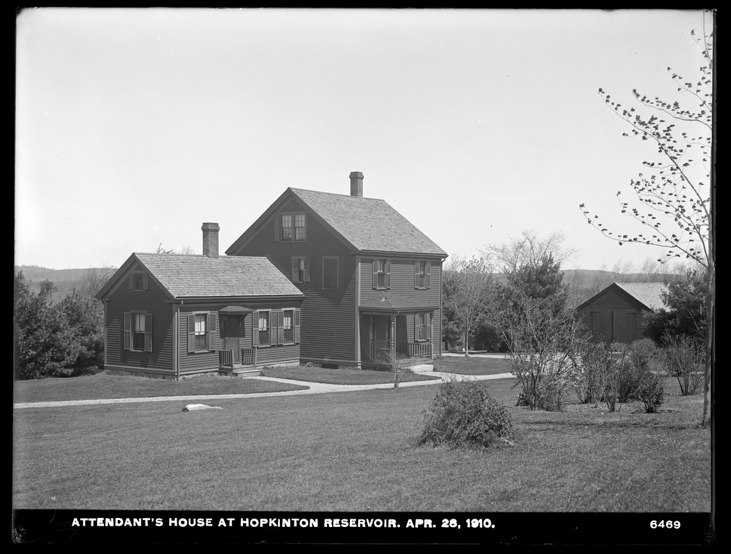 Sudbury Department, Hopkinton Reservoir, Attendant's house, Ashland, Mass., Apr. 28, 1910