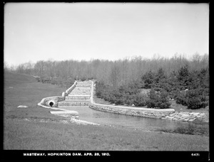 Sudbury Department, Hopkinton Dam, Wasteway, Ashland, Mass., Apr. 28, 1910