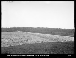 Sudbury Department, Hopkinton Dam, from the south, Ashland, Mass., Apr. 28, 1910