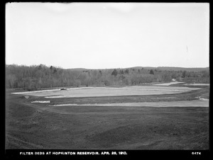Sudbury Department, Hopkinton Reservoir, Filter-beds, Ashland, Mass., Apr. 28, 1910