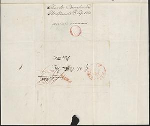 Charles Vaughan to George Coffin, 22 September 1834