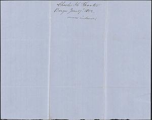 Charles H. Thaxter to Samuel Warner, 17 June 1852