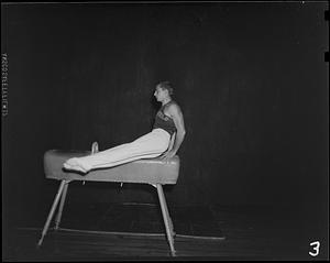 SC gymnast on the pommel horse