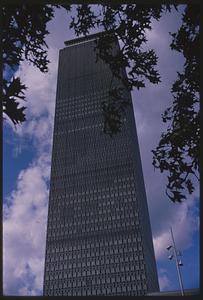 View of Prudential Tower from below, Boston
