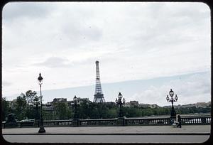 Eiffel Tower from bridge, Paris