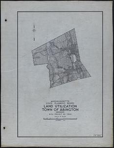 Land Utilization Town of Abington