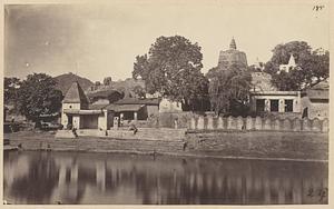 Temple facing Sarasvatti tank, Gaya, India