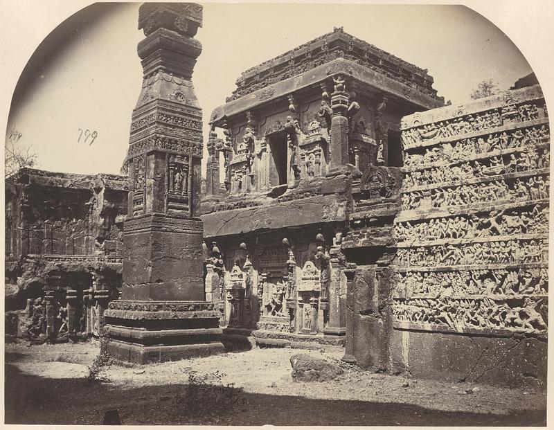 View in the Kailasanatha temple at Ellora