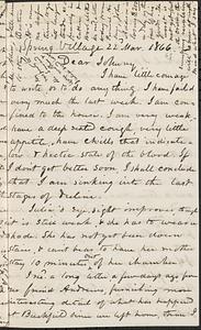 Letter from Zadoc Long to John D. Long, March 22, 1866