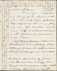 Letter from Zadoc Long to John D. Long, July 24, 1866