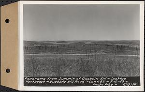 Contract No. 82, Constructing Quabbin Hill Road, Ware, panorama from summit of Quabbin Hill, looking northeast, Ware, Mass., May 10, 1940