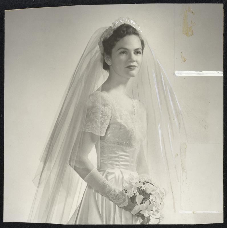 (Left) Married yesterday in St. Bernard's Church, West Newton, was Mrs ...