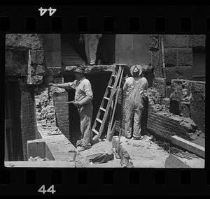 Construction at Agassiz Hotel, 191 Commonwealth Avenue, Boston, Massachusetts