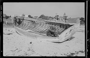 Old boat on the beach, Nantucket