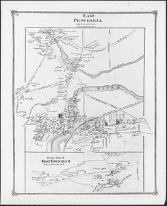 Copy of 1875 map of East Pepperell, Middlesex County Atlas