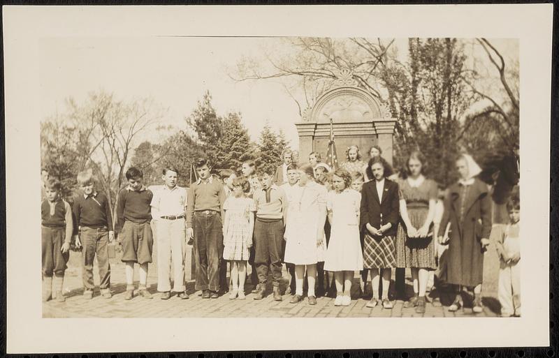 Tree dedication ceremony