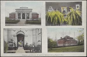 Lawrence Memorial Library, interior and exterior views