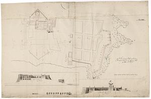 Grundriss og Profiler af Kielderne og Horizontal Batterierne paa Christians Fort paa Øen St. Thomas : No. 3