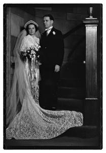 Wedding, daughter of Mrs. Richard Howard taken at Presentation Church Oak Sq. Brighton