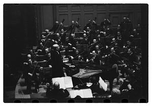 Orchestra performance, Boston Symphony Hall