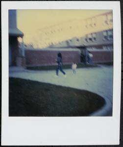 Walking outside in Washington Elms