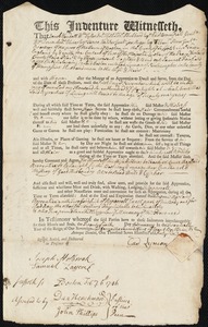 Samuel Fairfield indentured to apprentice with Gad Lyman of Northampton, 26 January 1746