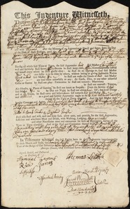 Edward Anderson indentured to apprentice with Thomas Little of Kingsfield, 27 September 1746