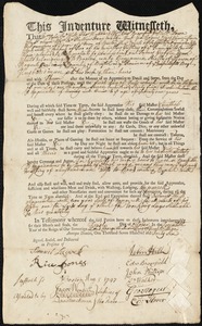 James Griffin indentured to apprentice with Benjamin Shelly of Raynham, 1 October 1746