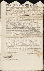 Nathaniel Rust indentured to apprentice with William Sherburne of Boston, 2 December 1746