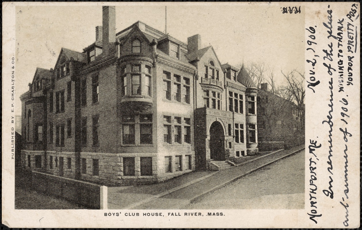 Boys' Club House, Fall River, Mass.