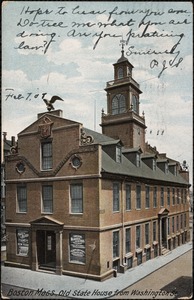 Boston, Mass. Old State House from Washington St.